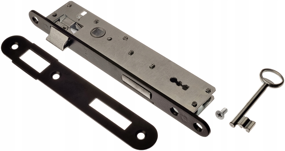 Zamek do drzwi bram furtek zapadka klucz wąski PL Marka JANIA