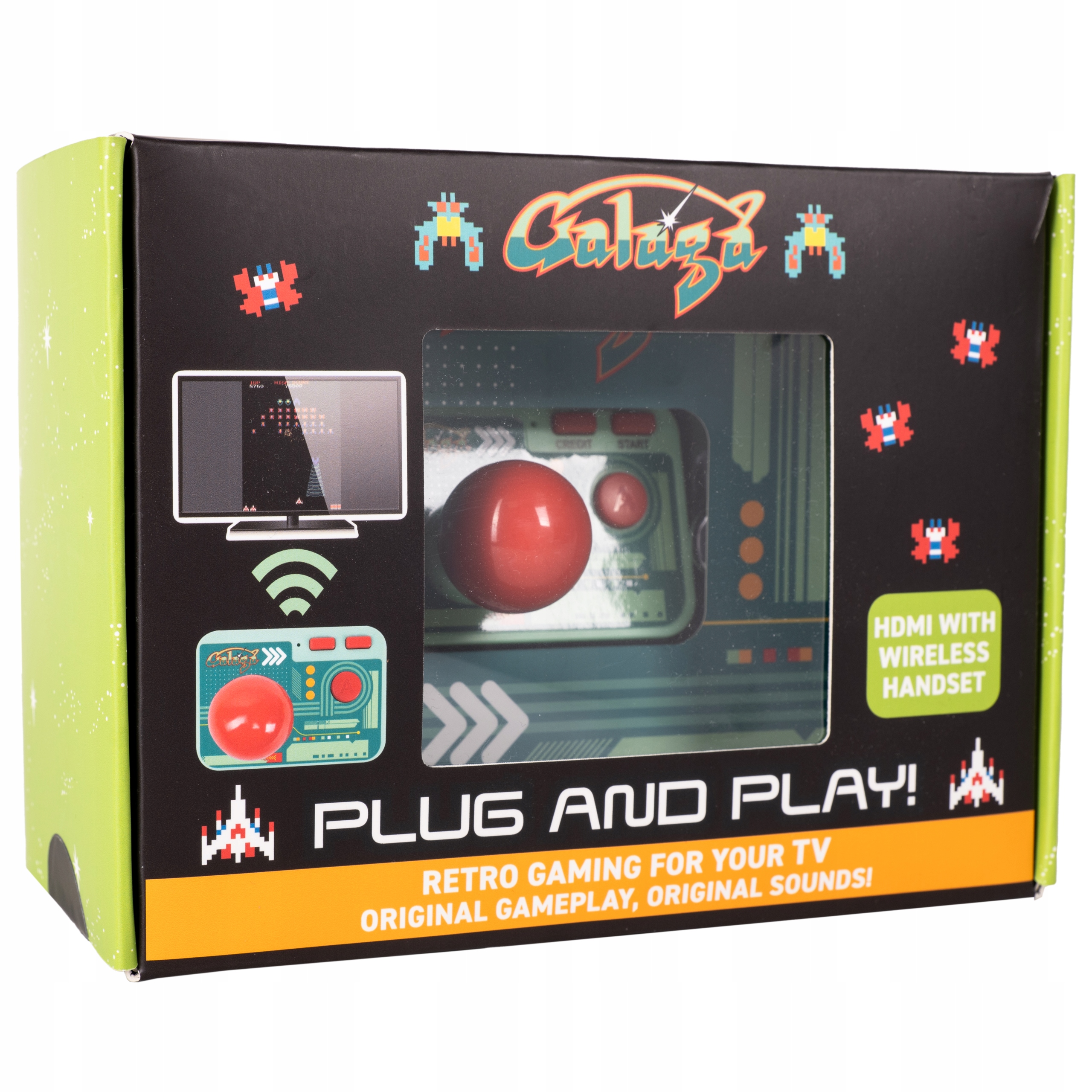 Galaga Konzola Hra Tv Retro Arcade Plug & Play Bezdrátový ovladač