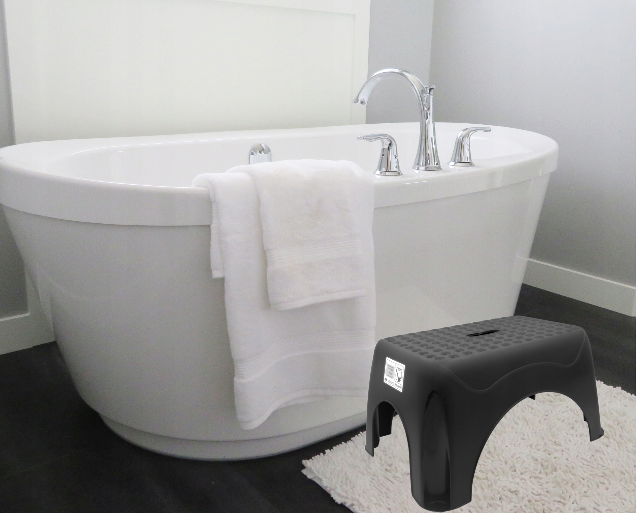 STOŁEK TABORET PRYSZNICOWY DO WANNY POD PRYSZNIC Długość siedziska 45 cm