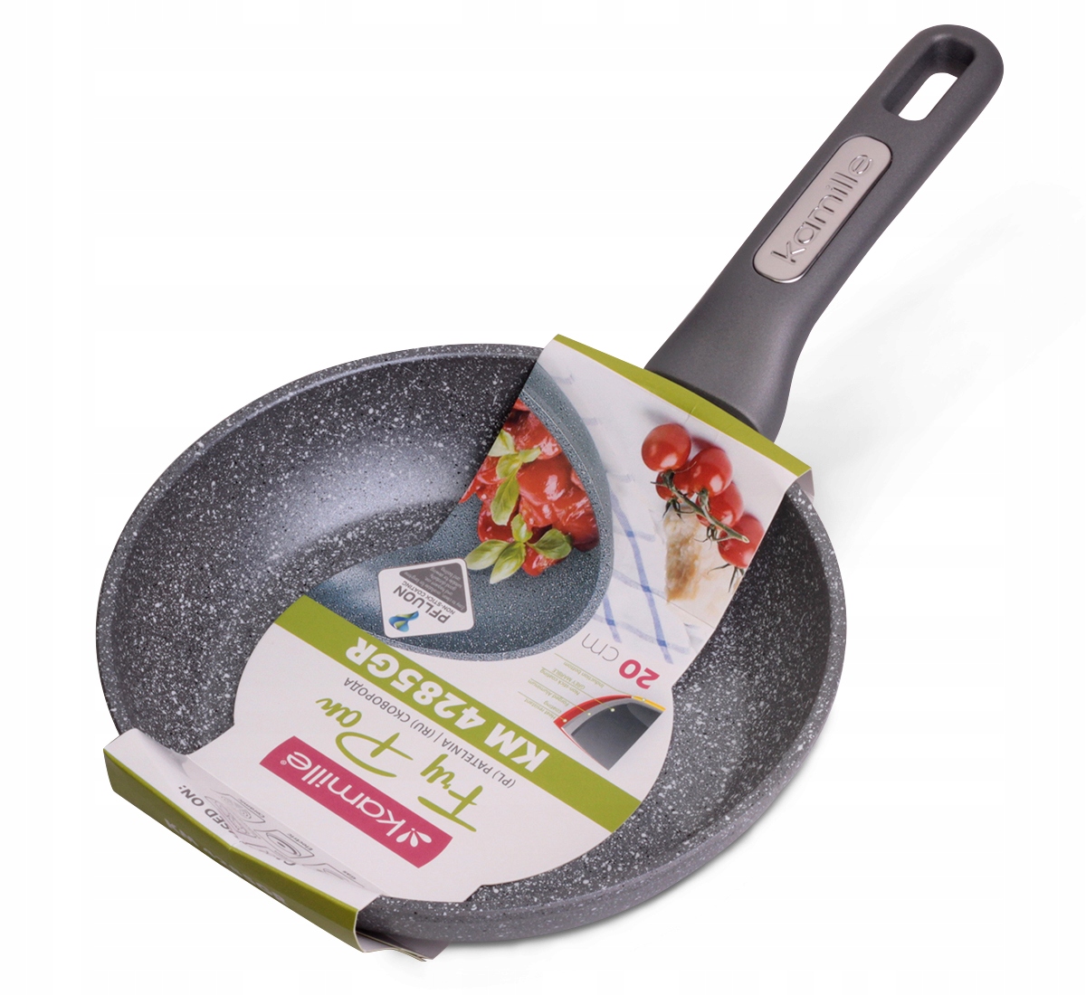 

Patelnia Granitowa Gruba 20 CM Indukcja Kamille