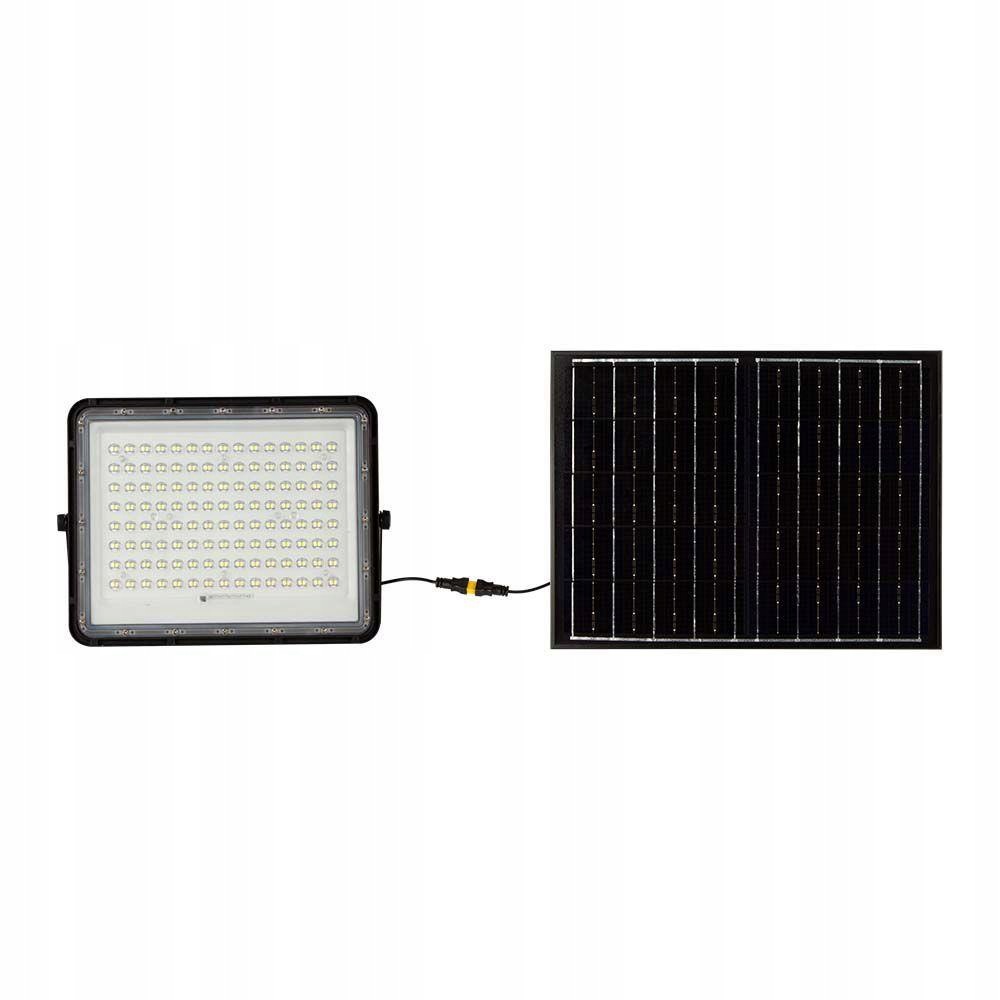 V-tac Solární Led zářič 20W dálkový ovladač auto časovač IP65 černý VT-180W