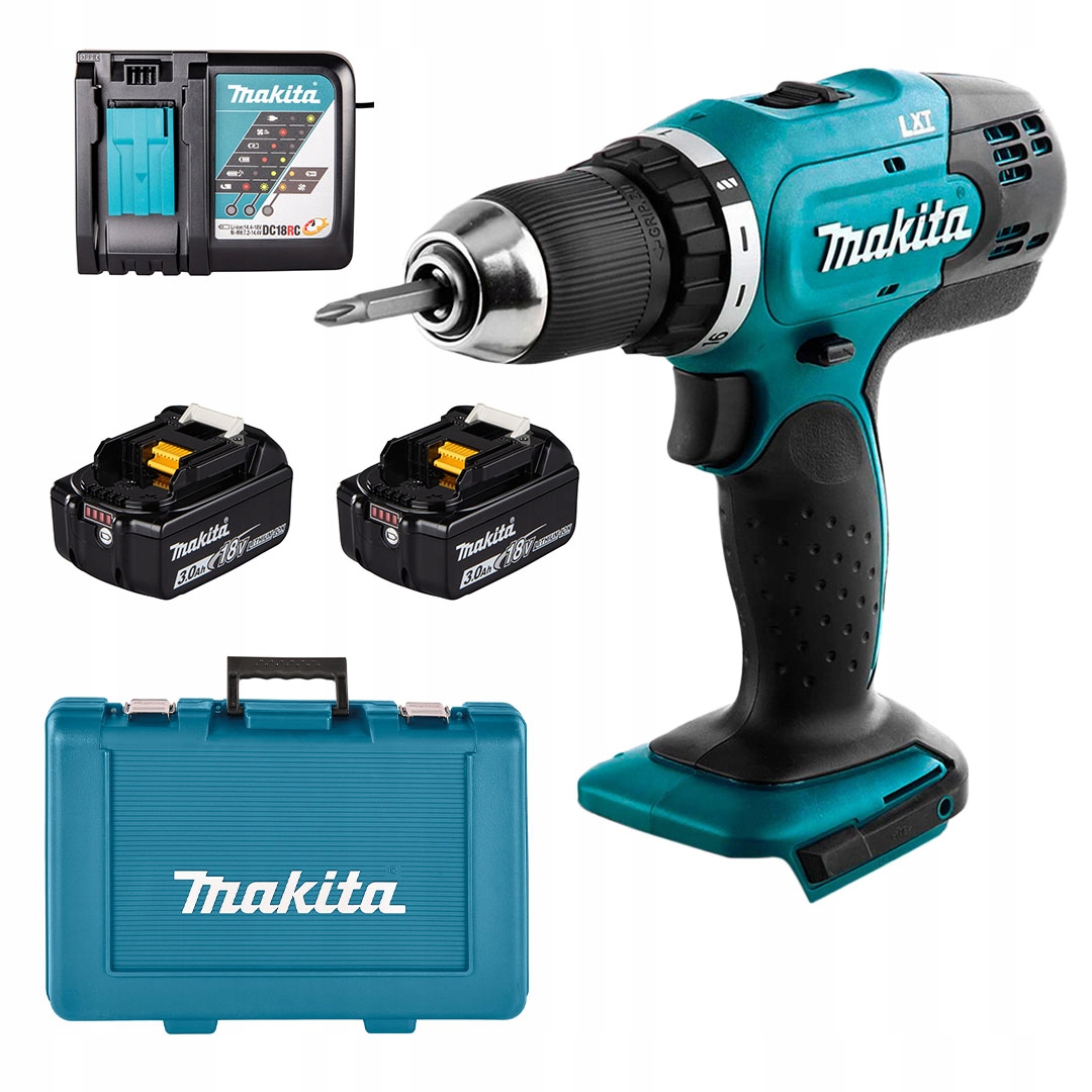 Wiertarko-wkrętarka Makita DDF453RFE Lxt 18V 42Nm 2biegi 2x3Ah walizka