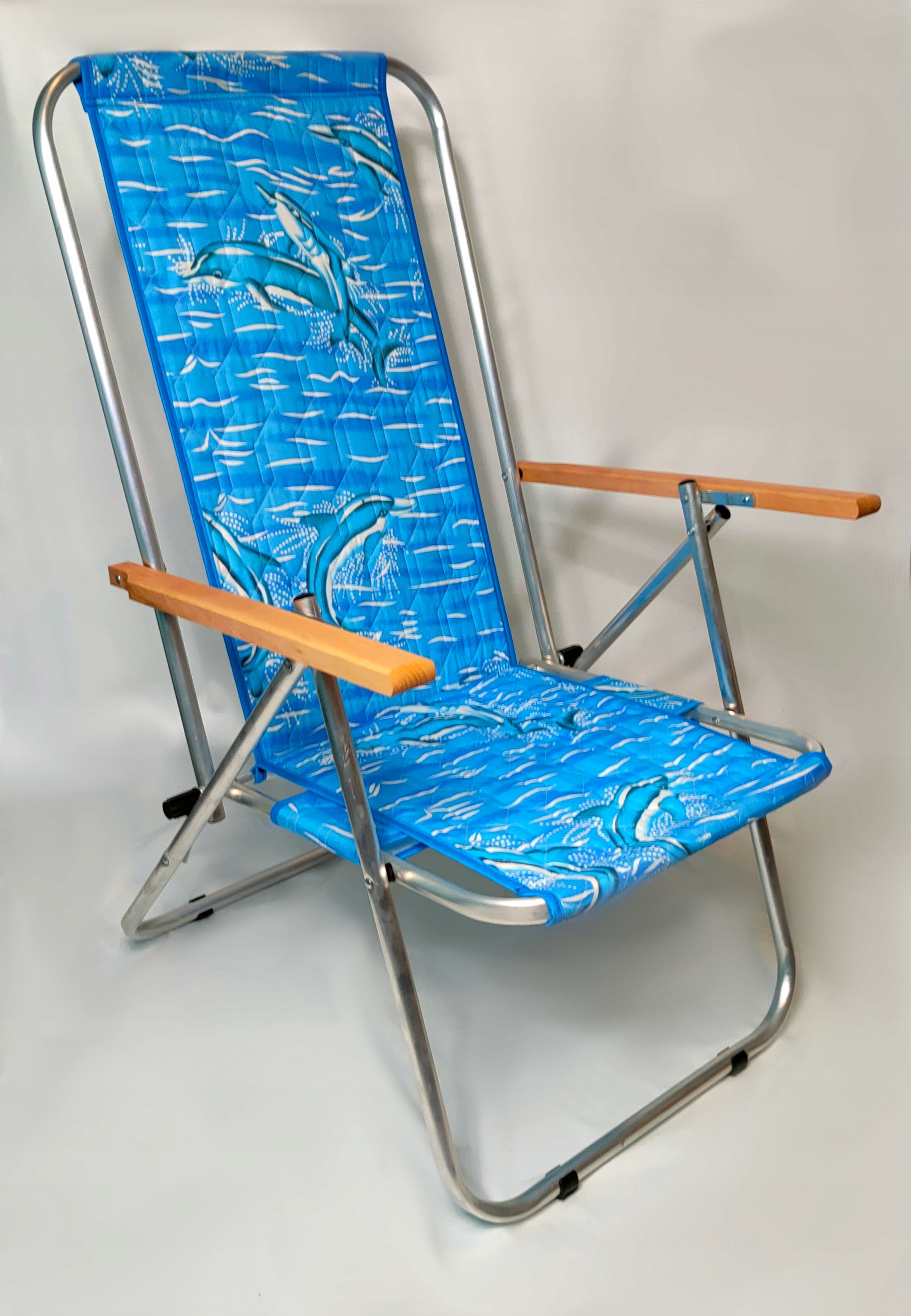 Leżak Polski rozkładany ogrodowy plażowy Lekki