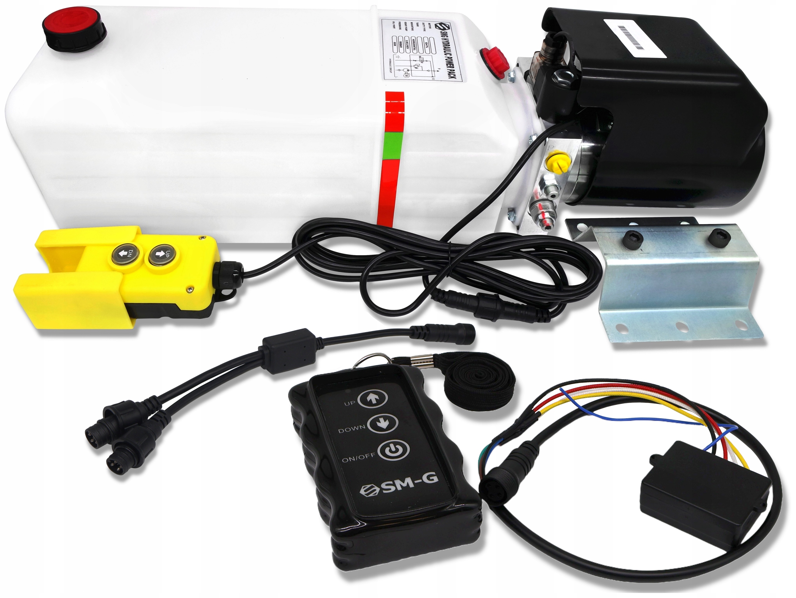 Agregát Převrácení Přívěsu 2kW 12V 11L Bezdrátové Ovládání