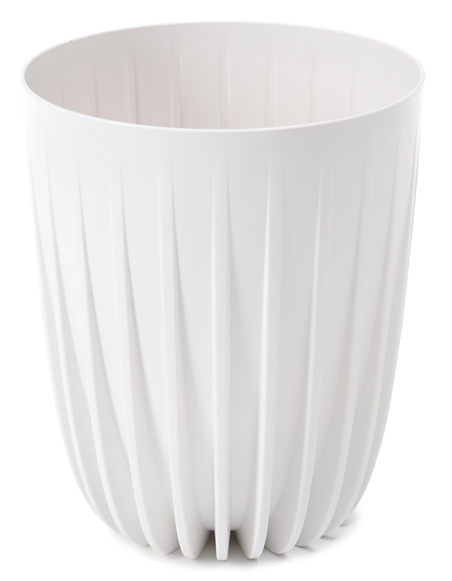 

Donica Mira 30 Eco biała doniczka +wkład Lamela