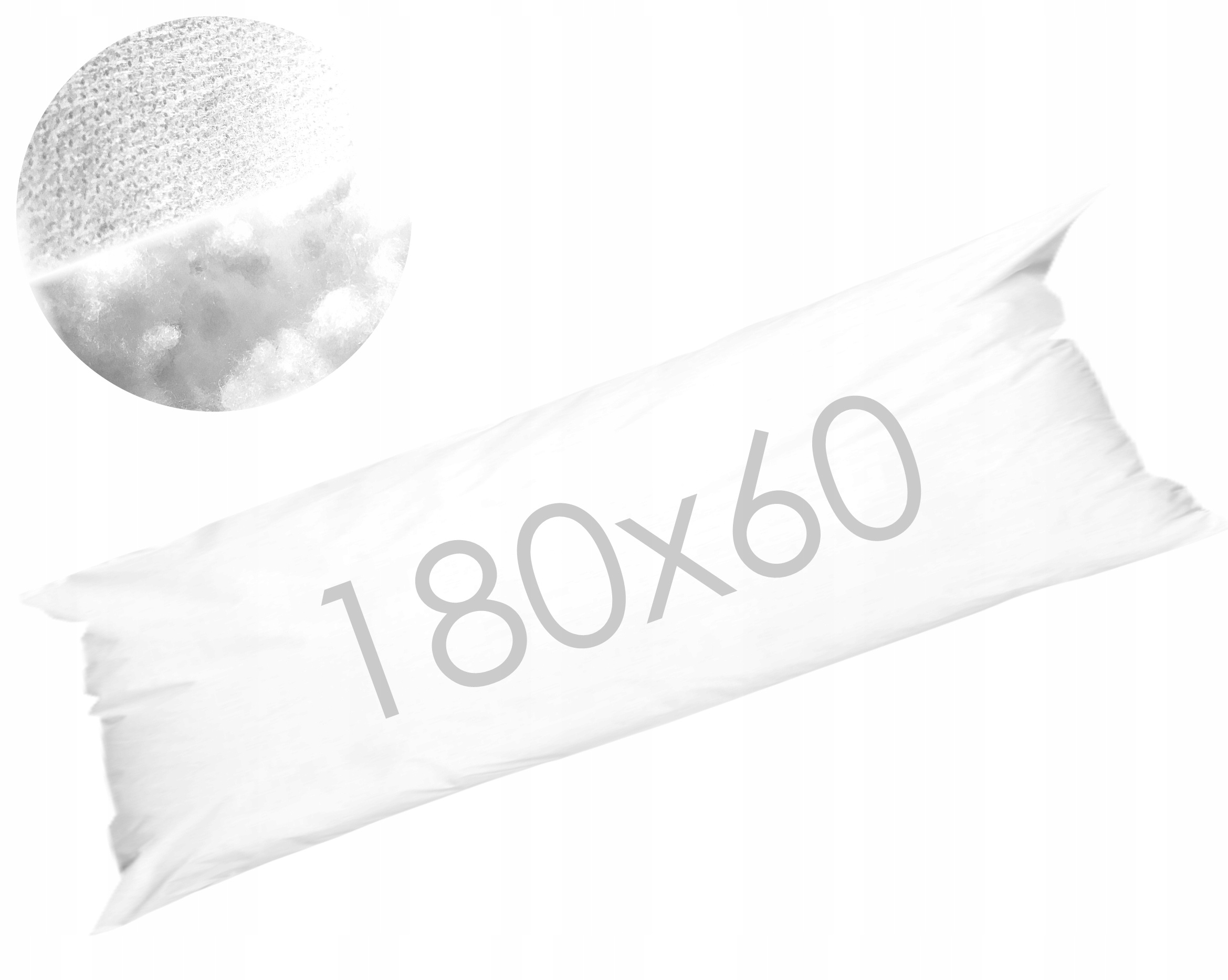 

Poduszka 60x180 cm, wkład 180x60 dakimakura wsad