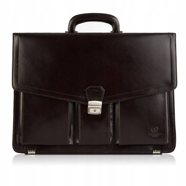 Pánská kožená aktovka přes rameno i do ruky, taška na dokumenty