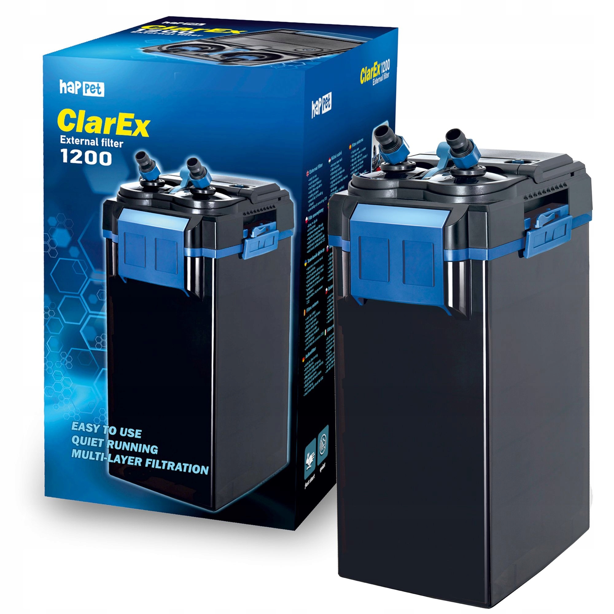 Vnější akvarijní filtr ClarEx 1200L/H pro akvárium 300-500L Tichý