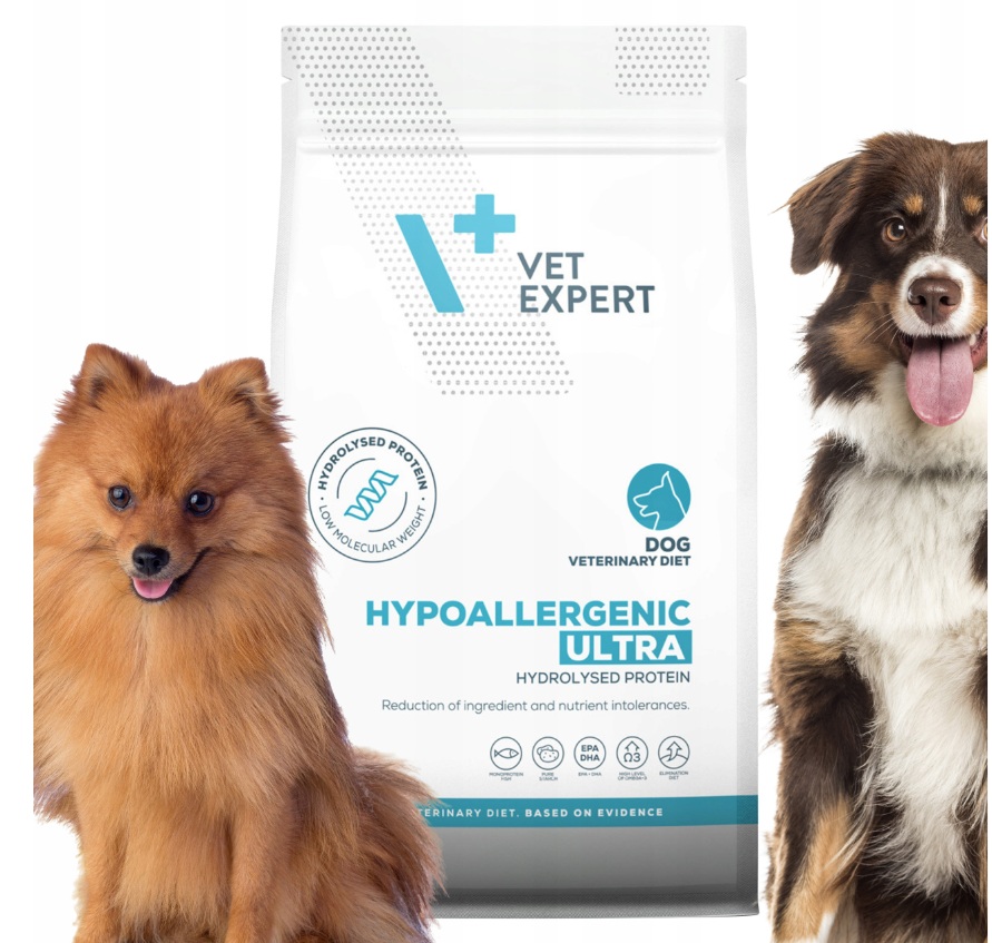 Levně Suché krmivo s rybou pro psy s alergií Vet Expert Hypoallergenic Ultra 2kg