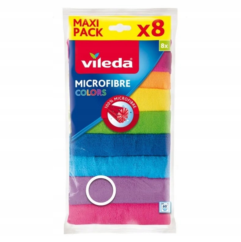Levně Utěrka Vileda Mikrovlákno Colors 8 ks