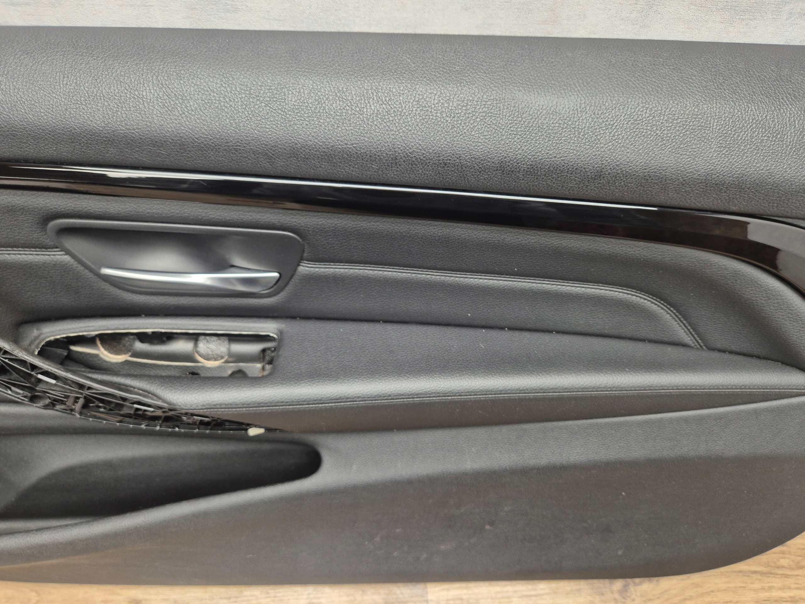 BMW F32 F33 right side front upholstery front PANEL door black leather