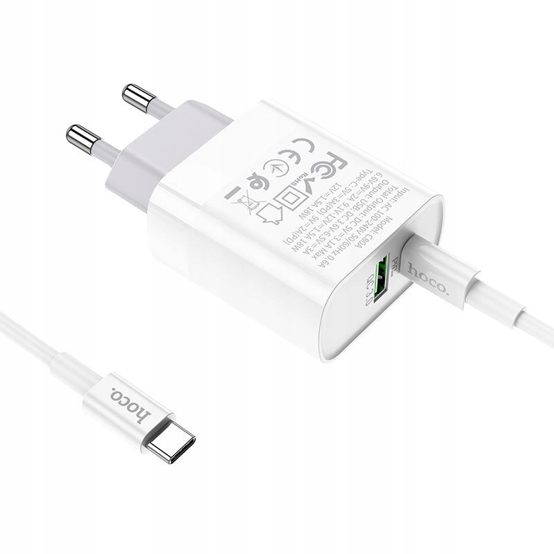 

Hoco ładowarka sieciowa Usb + Usb-c PD20W QC3.0