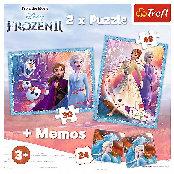 

Puzzle 2w1+memos Trefl Frozen 2 Tajemnicza kraina
