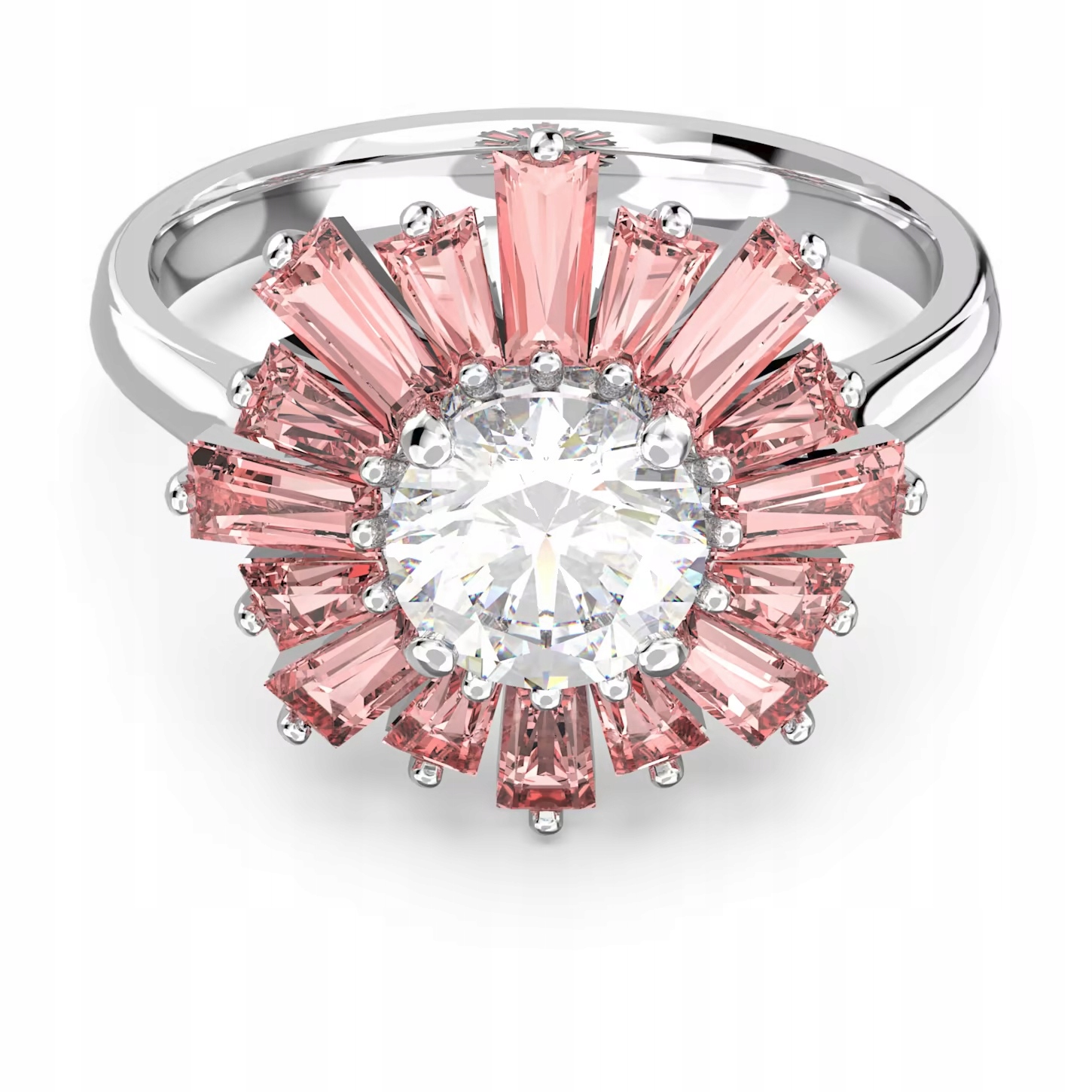 Pierścionek Swarovski Sunshine, Pink, Silver