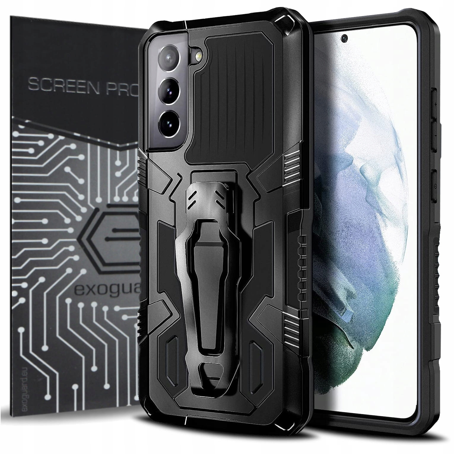 

Case Etui Pancerne+szkło do Samsung Galaxy S21 Fe