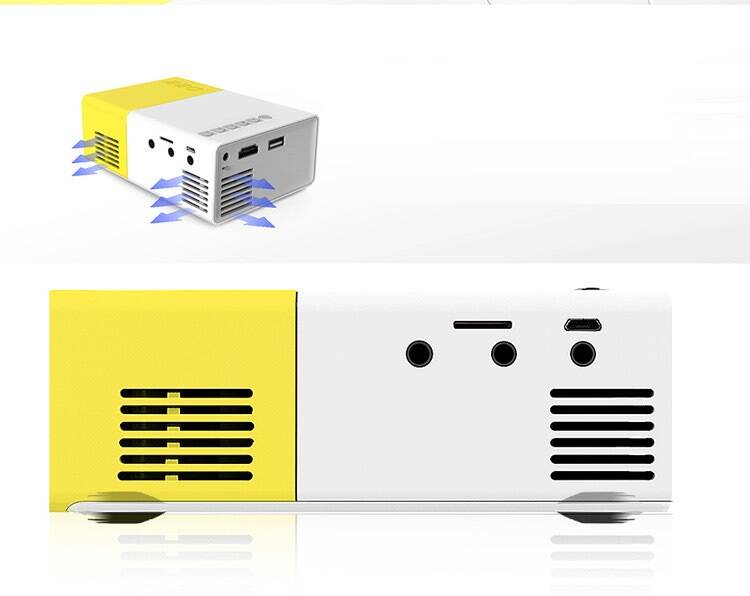 Projektor Mini Rzutnik Kino Domowe LED Full HD USB 1920x1080 na Pilota Jasność lampy (ANSI) 1 lm