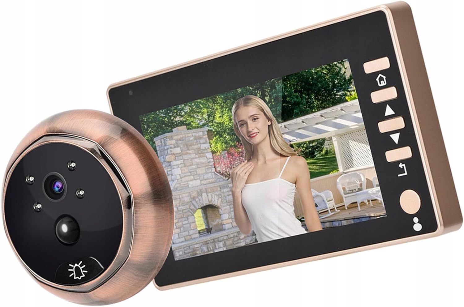 Hľadáčik Na Dvere Videovrátnik Bezdrôtový Zvonček LCD Shyekyo Pro