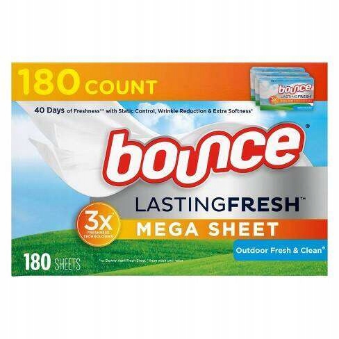 Levně Bounce Lasting Fresh 180 ks – pro sušičky