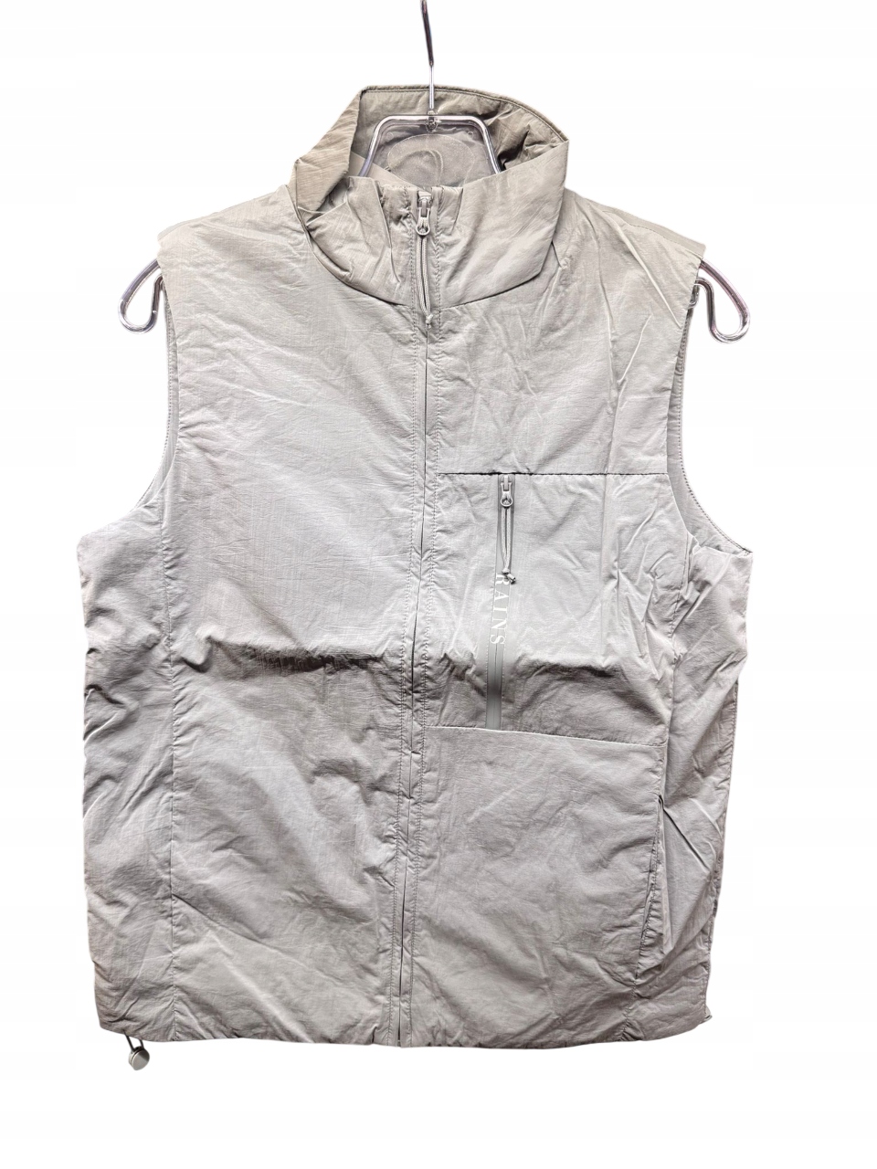 Rains šedá vesta Xxs/s