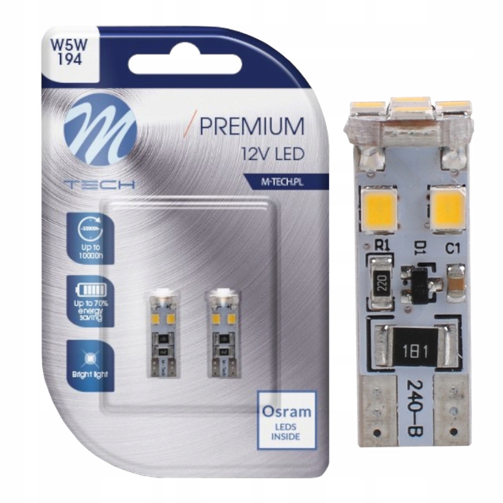 

Żarówki W5W Led T10 Dioda Smd Canbus Białe