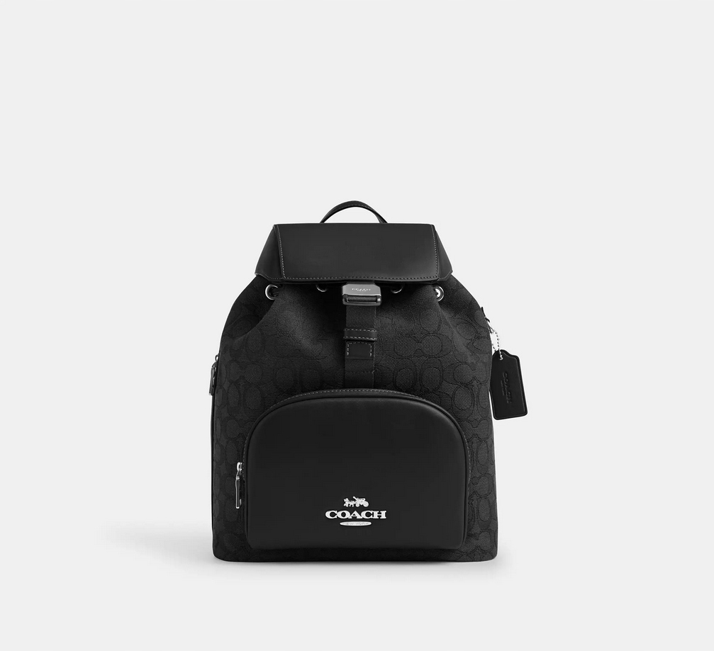 Coach dámský kožený batoh Pace Large Backpack černý