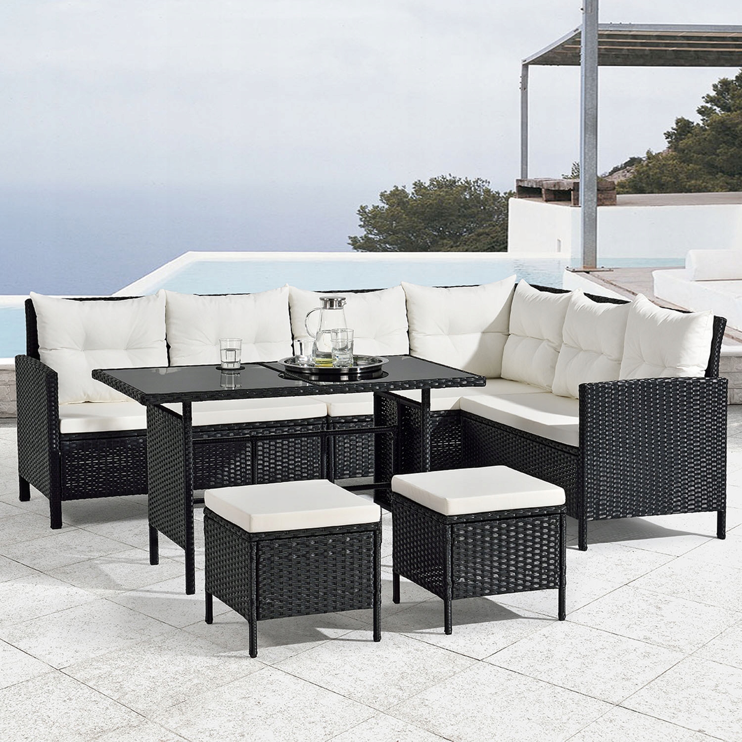 912 MEBLE NAROŻNIK RATTANOWY OGRODOWY RATTAN RATY Producent 1