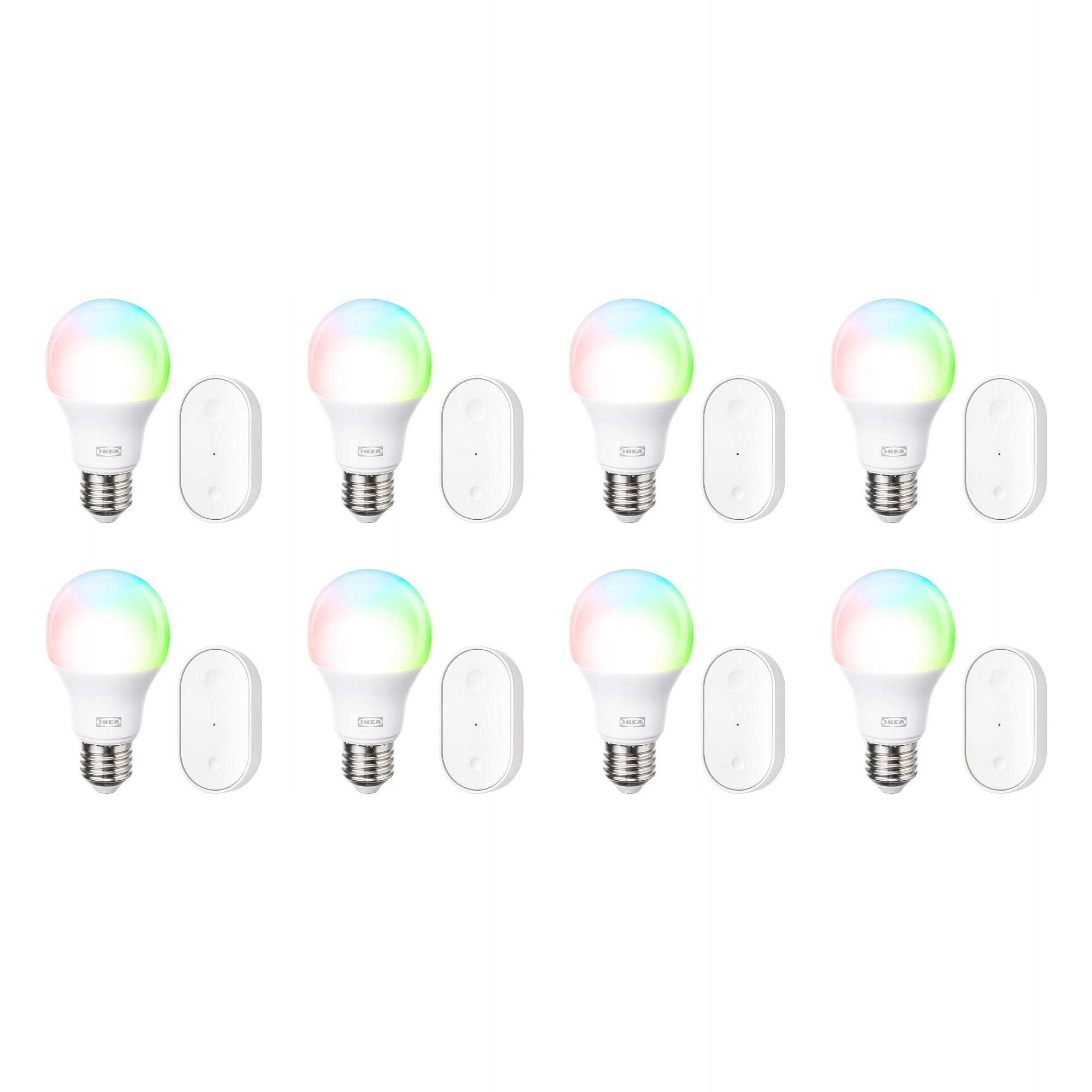 8 szt. Smart Żarówka Led E27 Rgbw Zestaw Startowy Kajplats