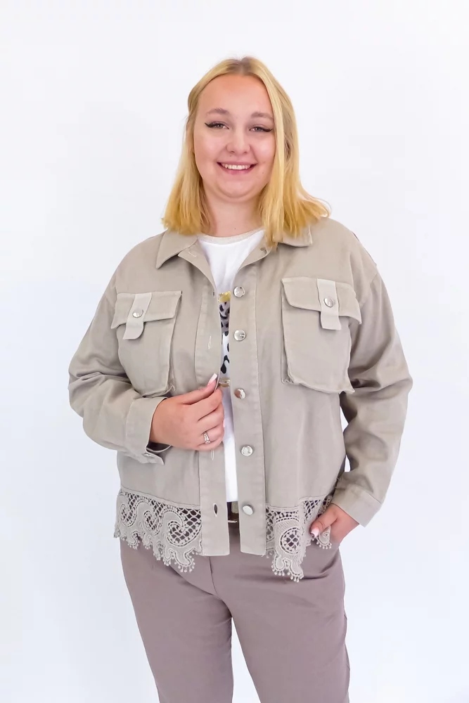 Fango Džínová bunda s krajkou Uni