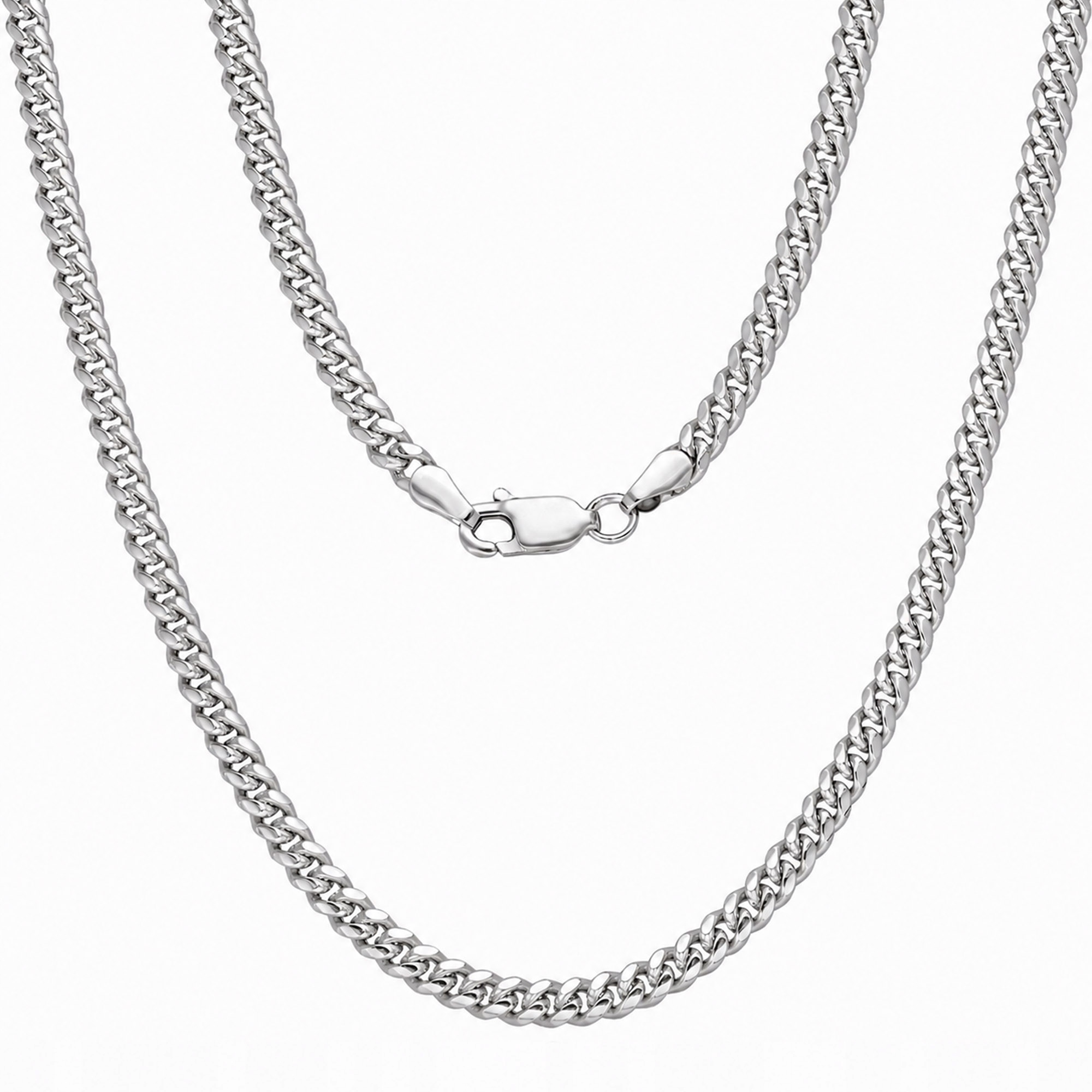 Stříbrný řetízek pancíř cubana pánský dámský diamantový 60 cm stříbro 925