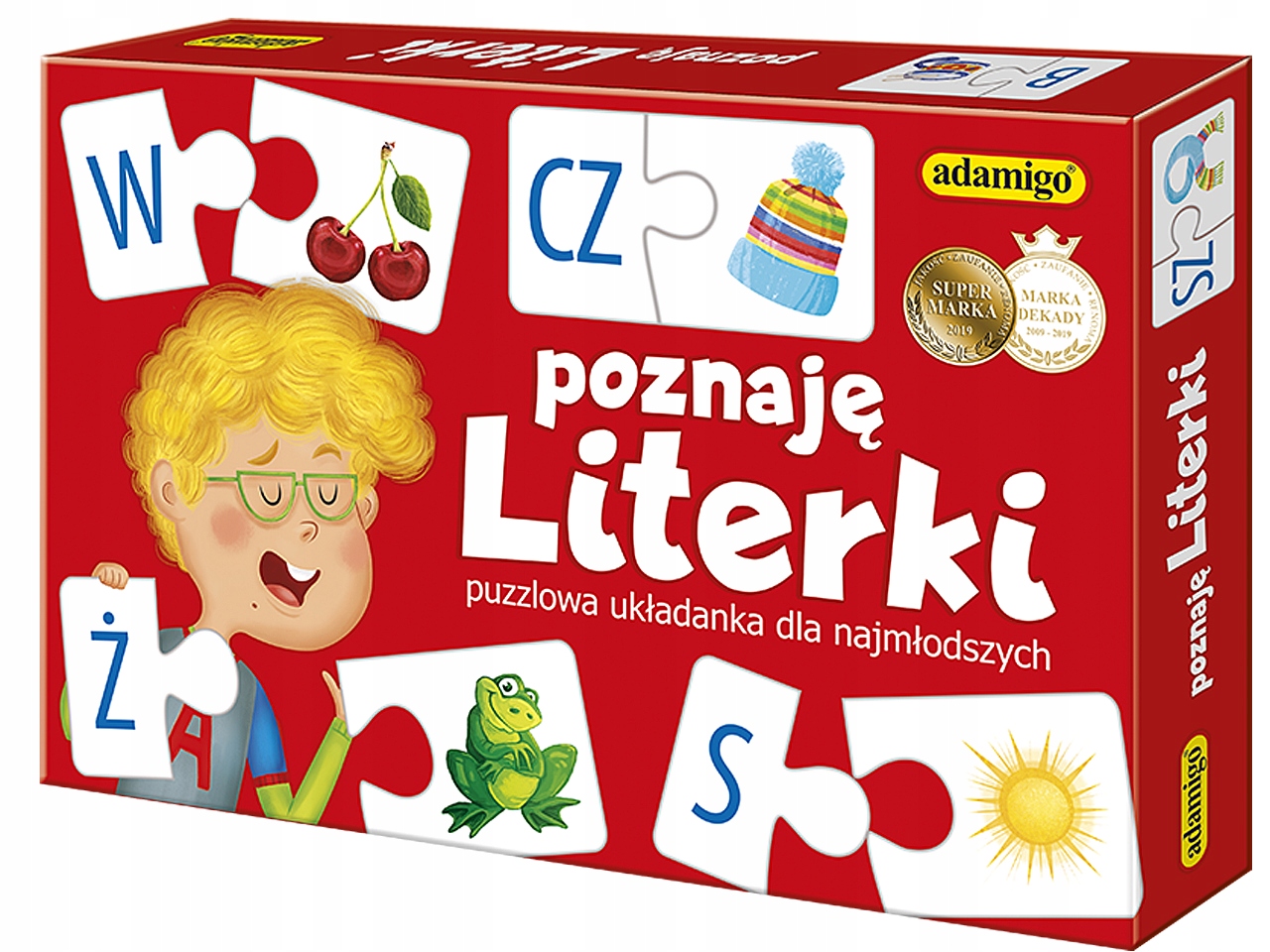 Adamigo Poznaję Literki Nauka Liter Zabawa Gra Puzzle Puzzlowa Układanka