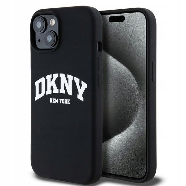 Pouzdro Dkny DKHMP15SSNYACH pro iPhone 15 6.1", černá/černá, hardcase Liq