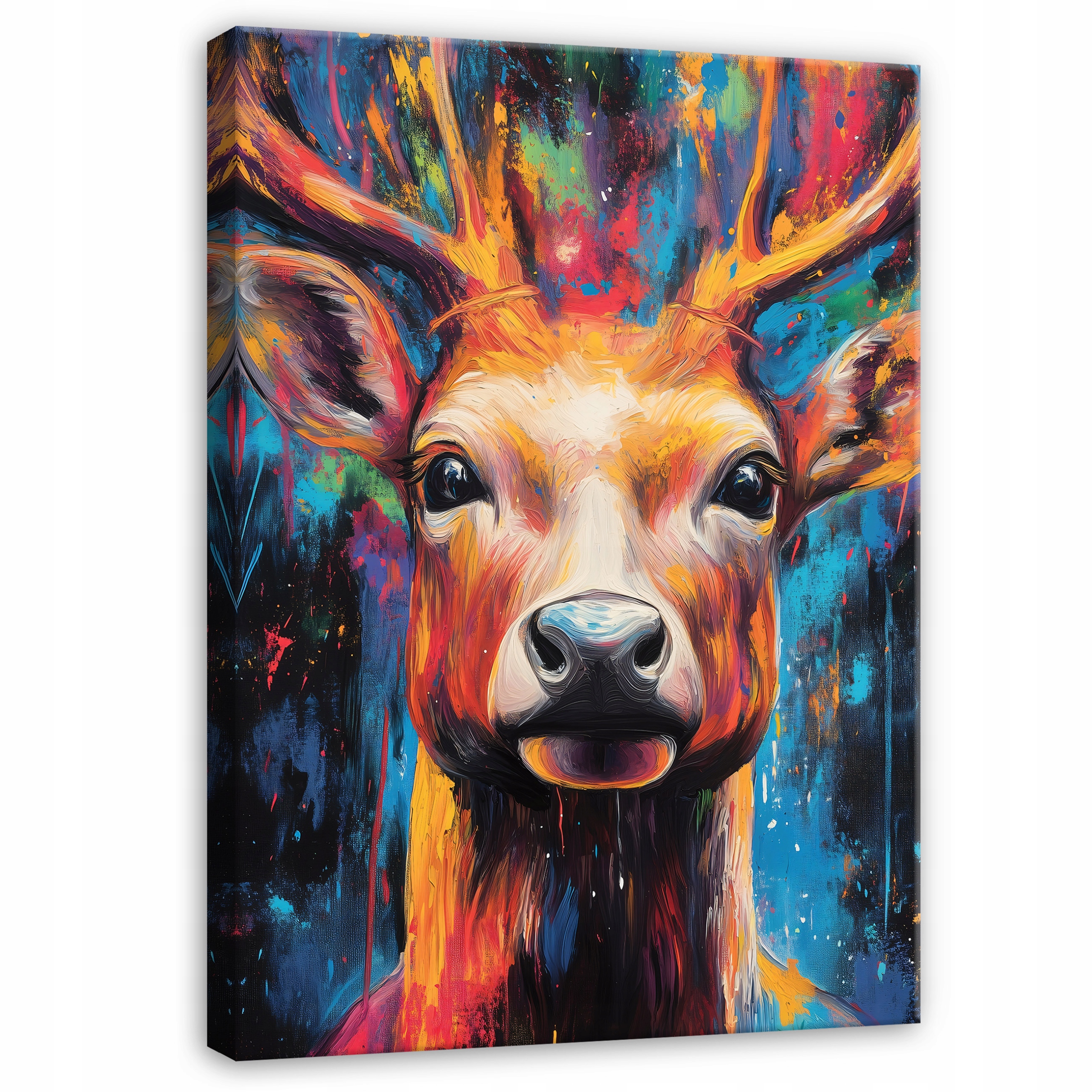 Obraz Abstrakce Jelen Barevný Do Ložnice Obývacího Pokoje Kuchyně Na Plátně 120x80