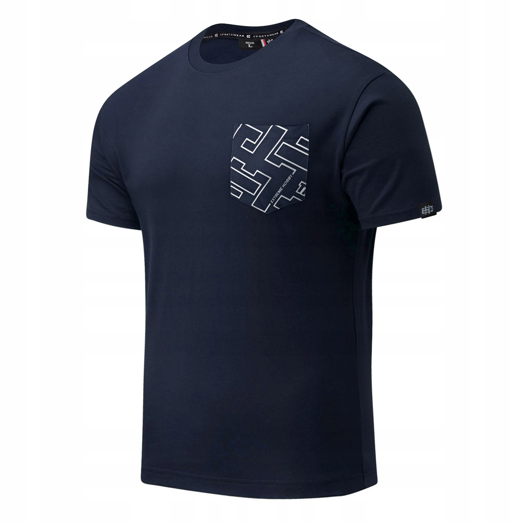 Tričko pánské s kapsou Extreme Hobby Tričko Pocket Crucial 3XL Granátové Jablko