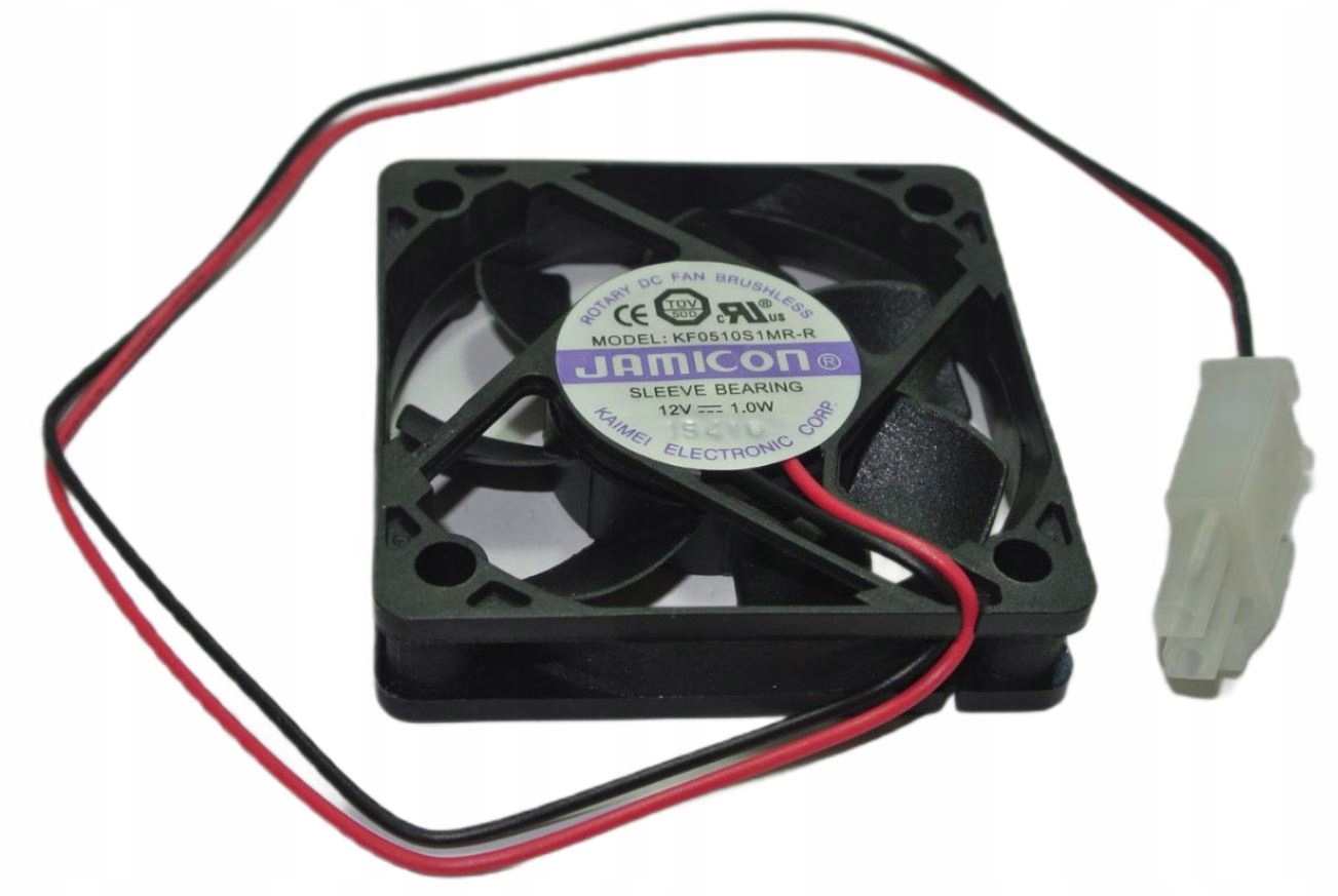 KF0510S1MR-R Wentylator 12V 50x10mm Jamicon [1szt]