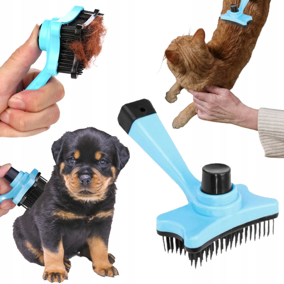 

Szczotka Samoczyszcząca Dla Psa I Kota Niebieska