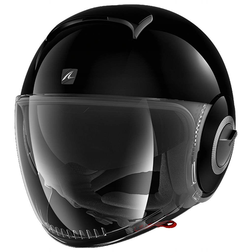 SHARK KASK MOTOCYKLOWY OTWARTY NANO BLANK BLACK S
