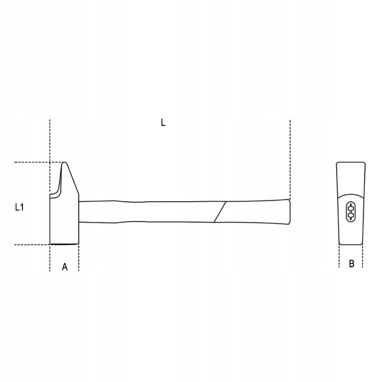 Młotek ślusarski francuski 30 mm 450g, 1370F Beta Marka Beta