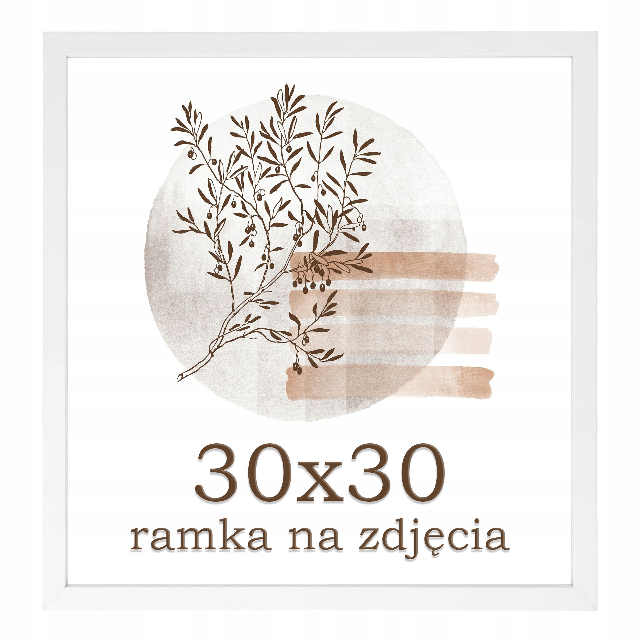 

Ramka 30x30 ramki na zdjęcia biała rama kwadratowa