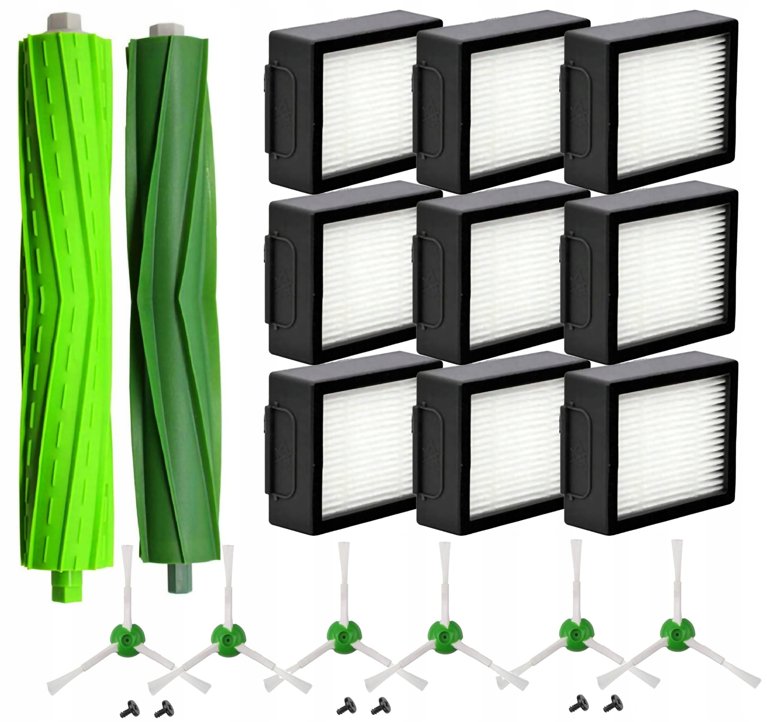 WAŁKI FILTRY SZCZOTKI DO iRobot Roomba i3 i4 i5 i6 i7 i7150 i8 e3 e4 e5 e6