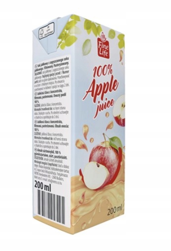 Fine Life Jablečný džus 27 x 200 ml