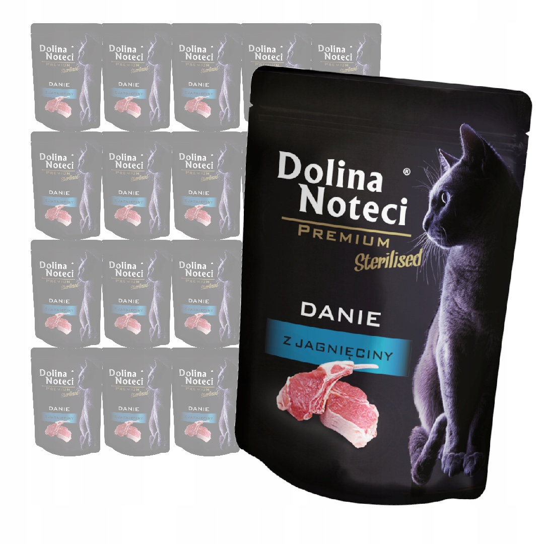 Levně Dolina Noteci Premium Sterilised 20x85g Vlhké Krmivo s jehněčím masem Pro Kočky