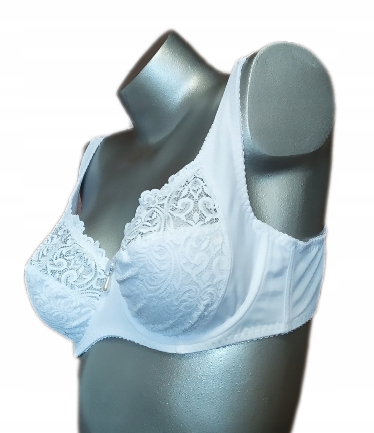 Biustonosz 95E biały koronka Anfen miękki Rozmiar 95E