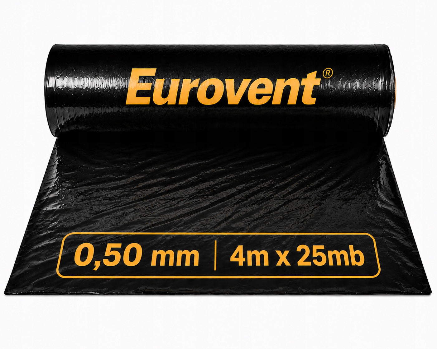 Černá Stavební Fólie 0,50 0,5 Izolační Pod Potěry 4x25m Eurovent Bau