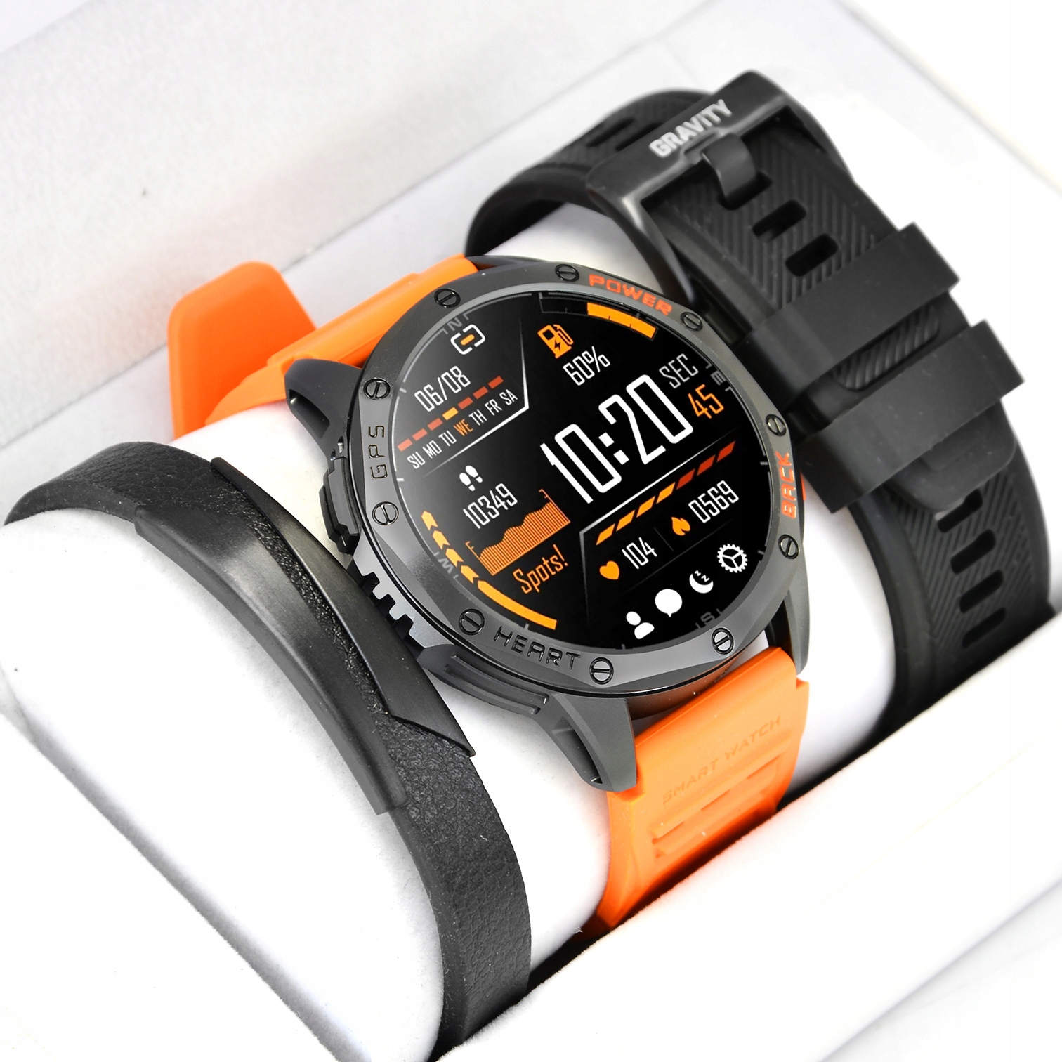 Sada pánských Chytré Hodinky s Gps a náramkem Bt hovory, Amoled, měření tepu