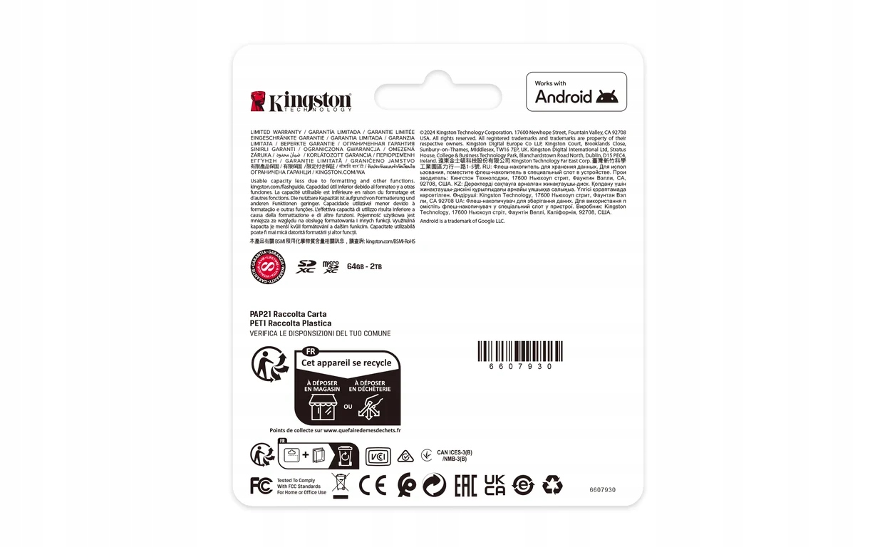 KINGSTON 512GB micSDXC Canvas Select Plus Gen3 150R A1 w/o ADP — 5