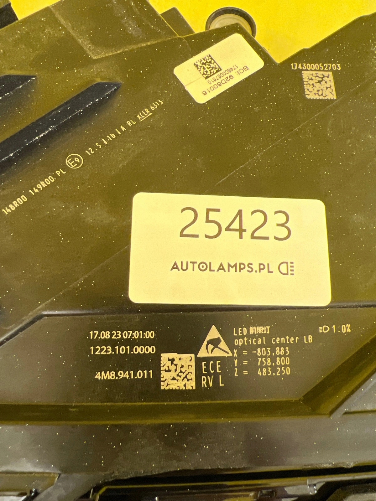 light left Audi Q8 SQ8 4M Lift Full Led 4M8941011