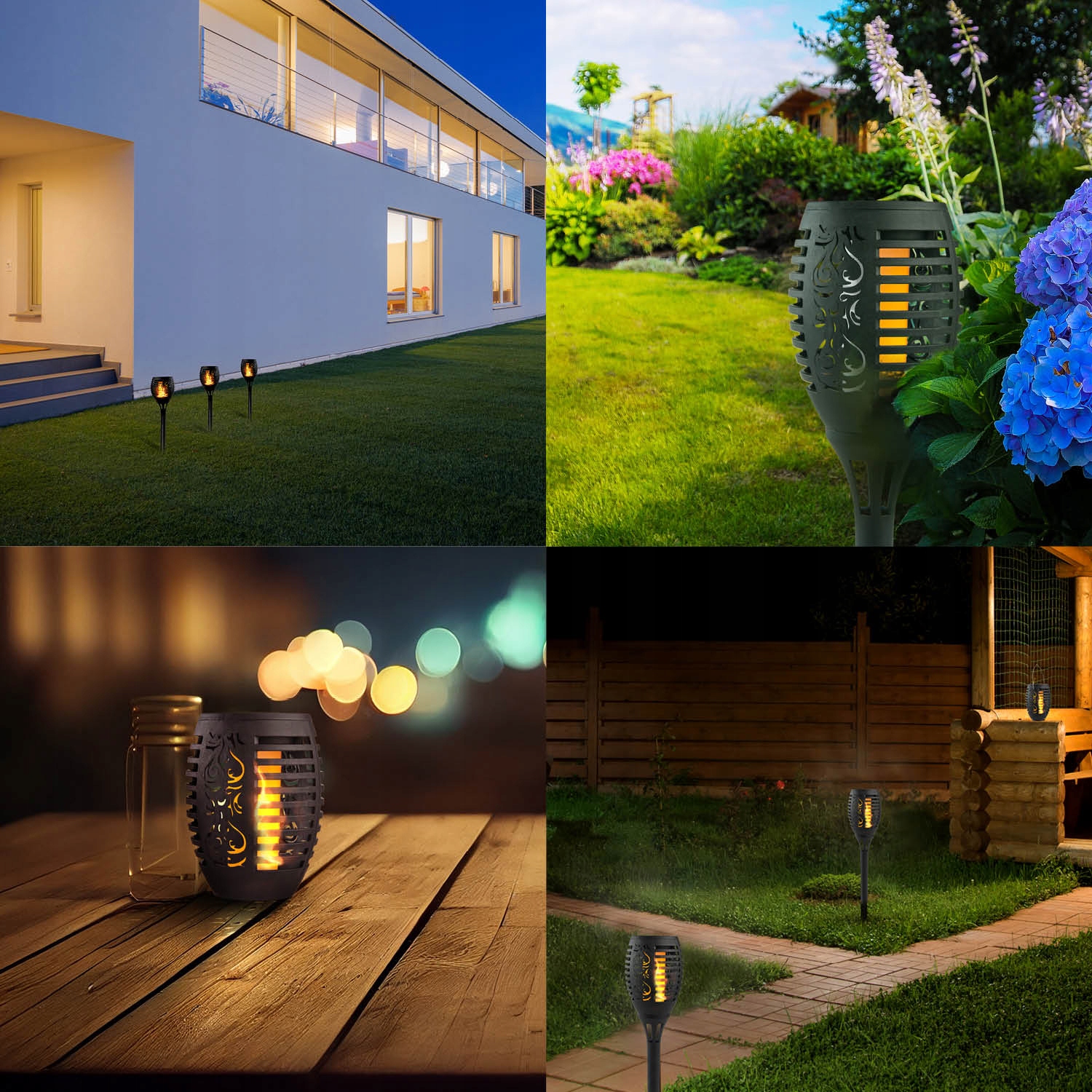 Solar LED 4x SPARKLE ogród 0,12W efekt płomienia Stan opakowania oryginalne