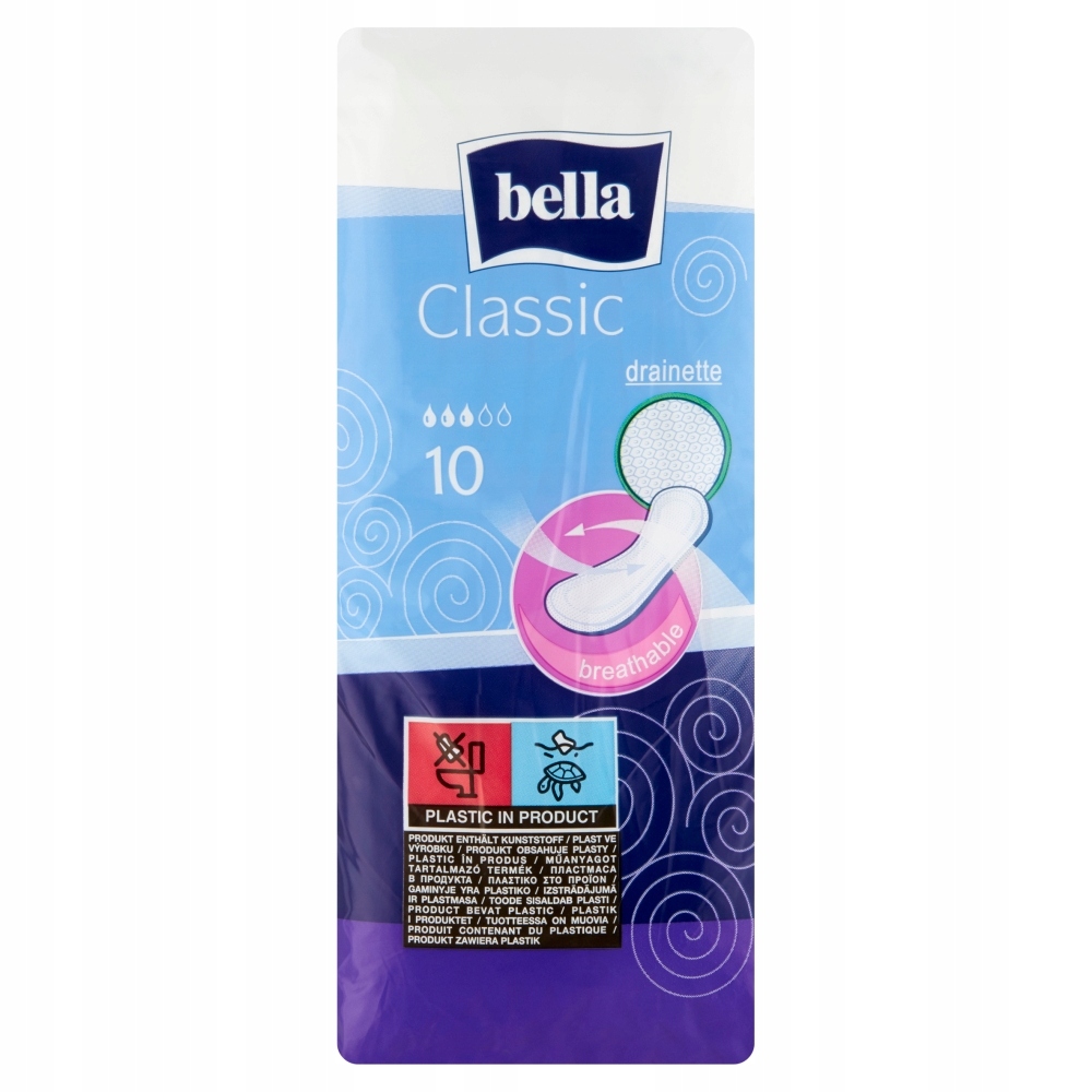 

Podpaski higieniczne Bella Classic 10 szt.