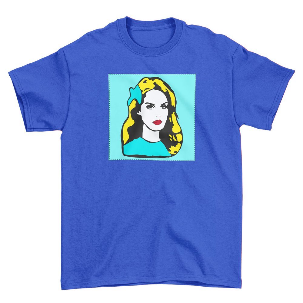 

Koszulka z naszywką Lana Del Rey pop art r:S