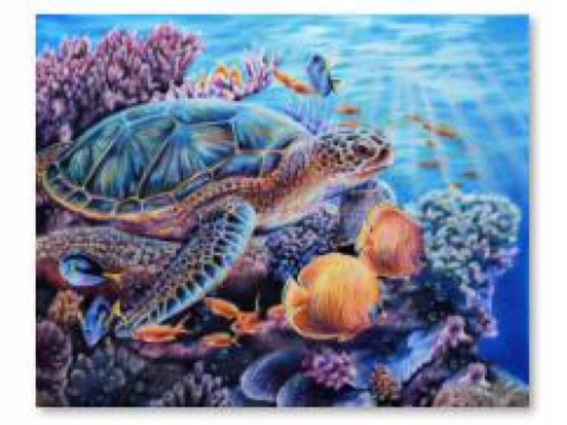 

Haft Diamentowy Mozaika Rafa Koralowa 40x30cm